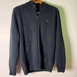 Trek & Travel Regular Fit Full Zip Cardigan Navy Sz. XXL Men's